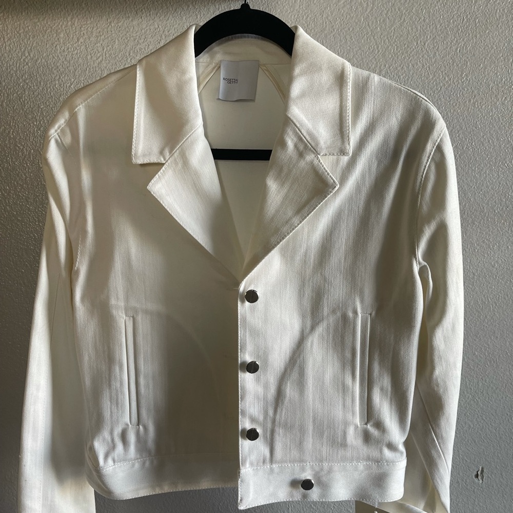 Rosetta Getty White Cotton Jacket